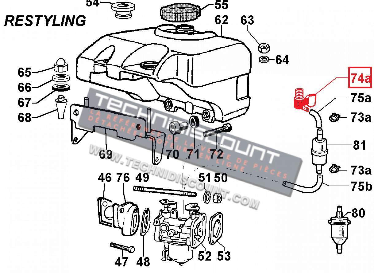 Robinet du réservoir de carburant pour Deutz série 06, référence