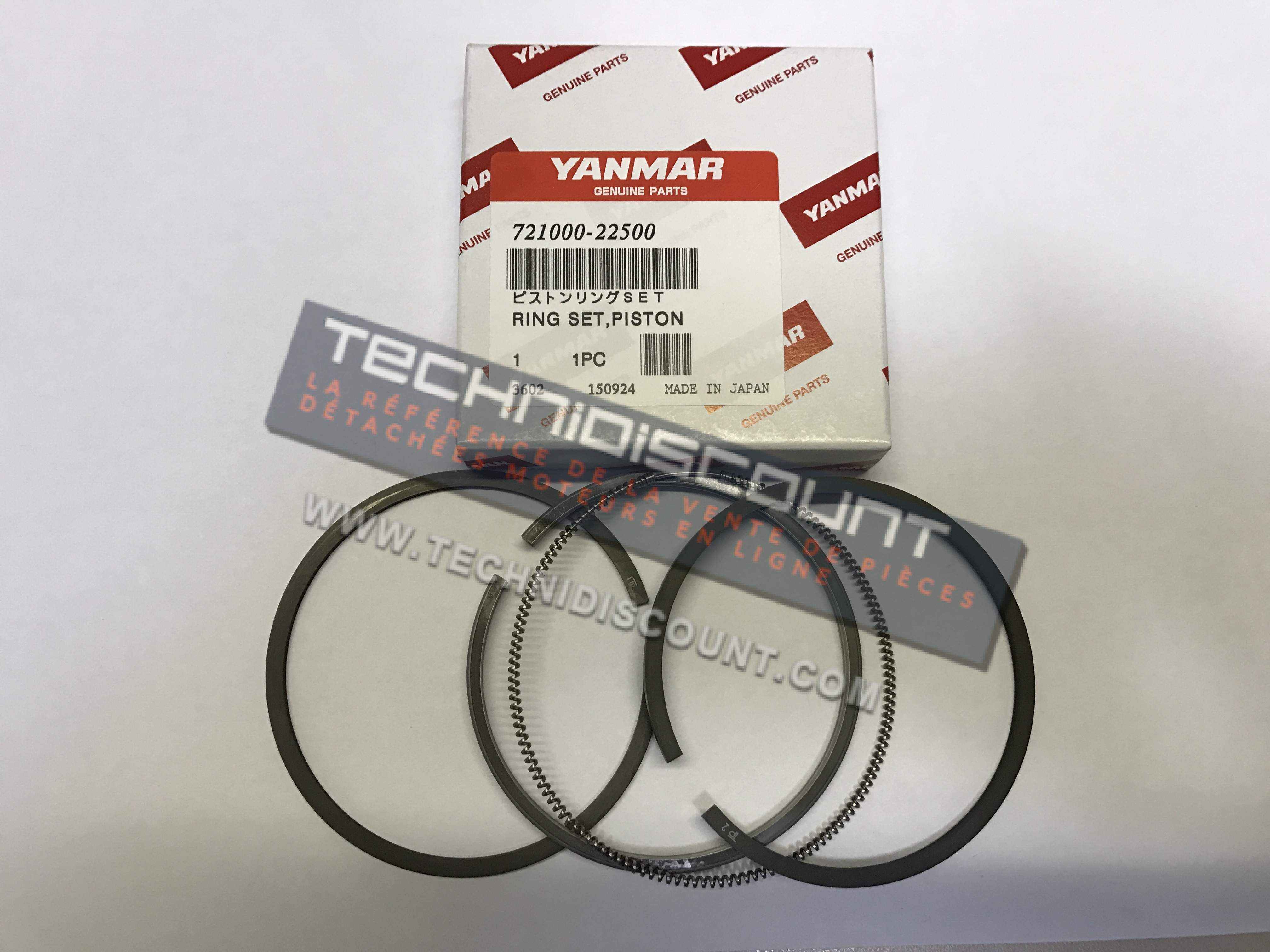 Jeu segments YANMAR 1GM 2GM 3GM YANMAR 721000-22500 Alesage Ø72.00mm