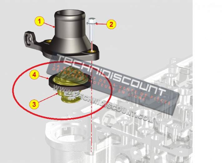 Thermostat KDI1903 KDI2504 KDI3404 KOHLER 9195003 ED0091950030-S