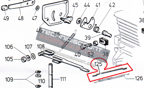 Tige de carburateur LOMBARDINI 2183031 - ED0021830310-S