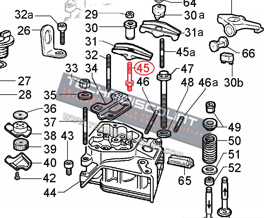 Vis réglage culbuteur LOMBARDINI 15LD225 15LD315 15LD350 (9850116) KOHLER ED0098501160-S