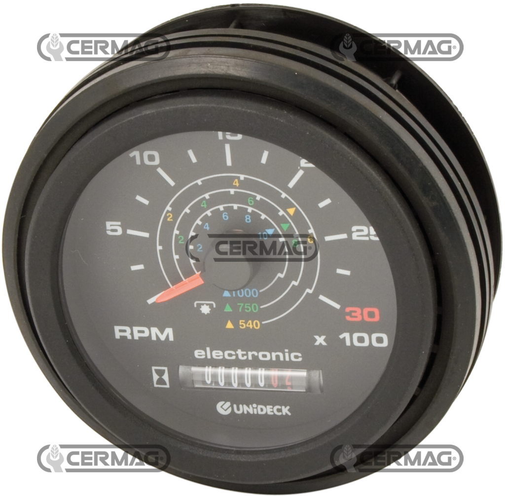 3,75 pouces Calibre compte-tours pour voiture de 95 mm DC12V 0~8000 tr/min ILS 