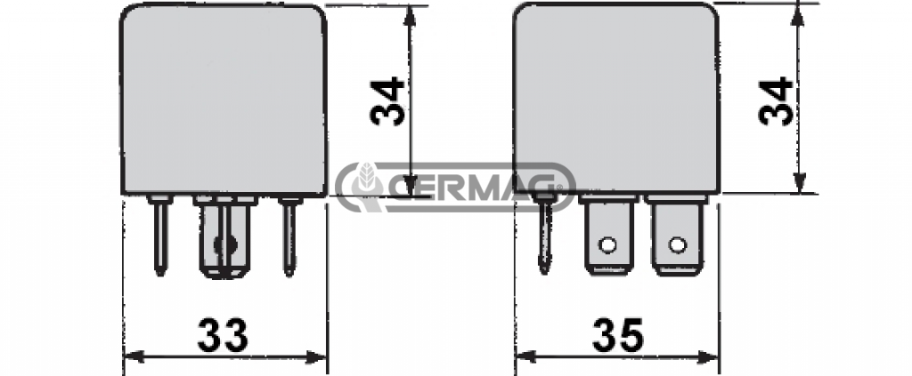 COBO Relay AV.19.0001 24v 2 4 x21W+0...4W HAZARD WARNING 