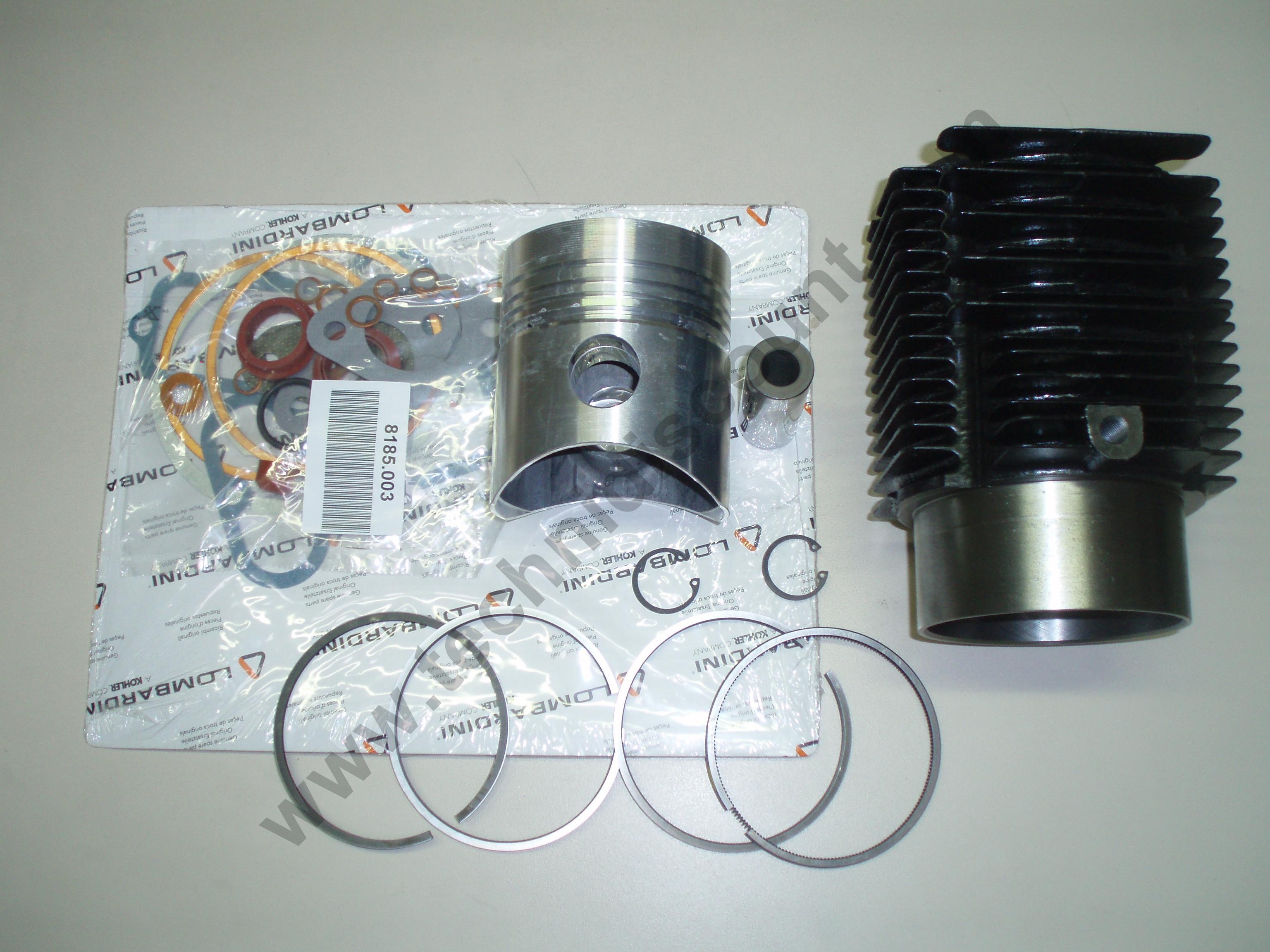 Piston CYLINDER kit 100 mm Diesel Lombardini lda100 4ld705 4898.004