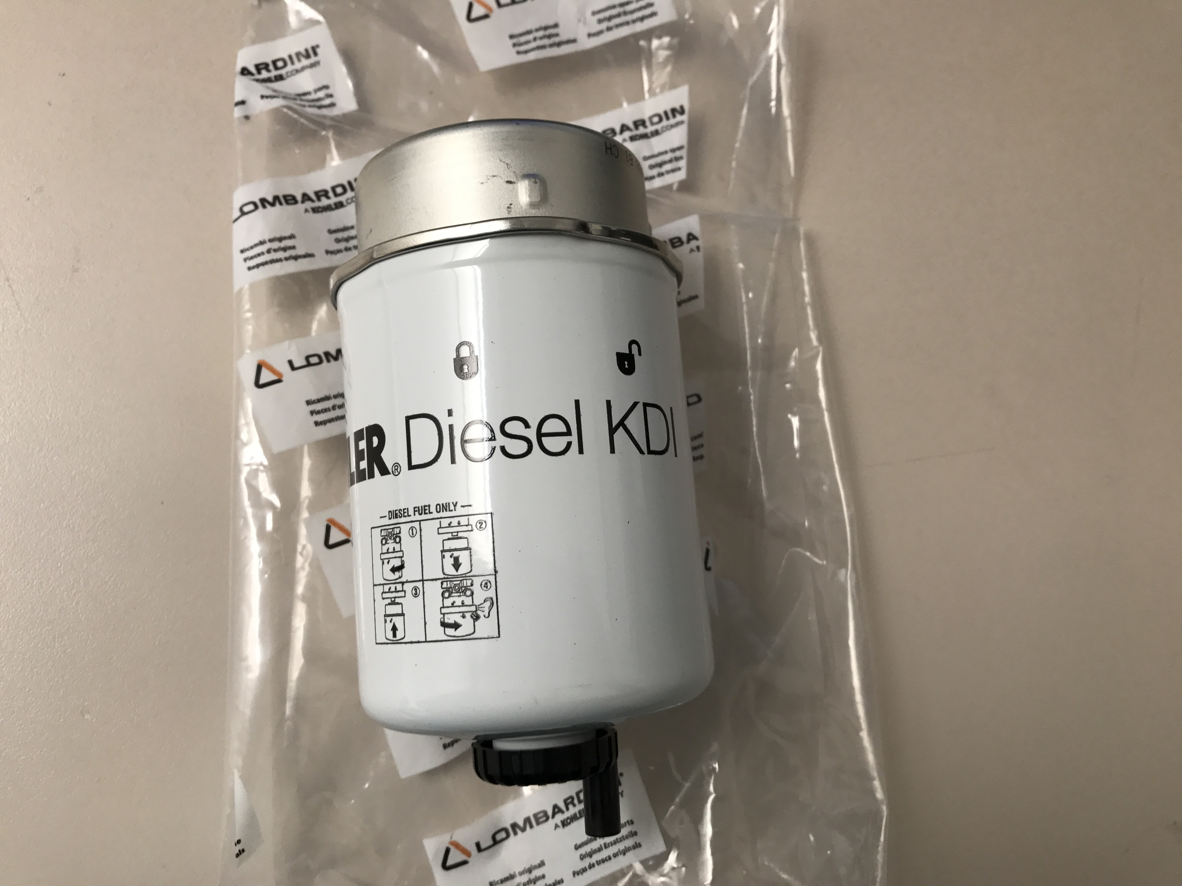 Diesel filter cartridge kdi1903mkdi1903tcrkdi2504mkdi2504tcr kohler