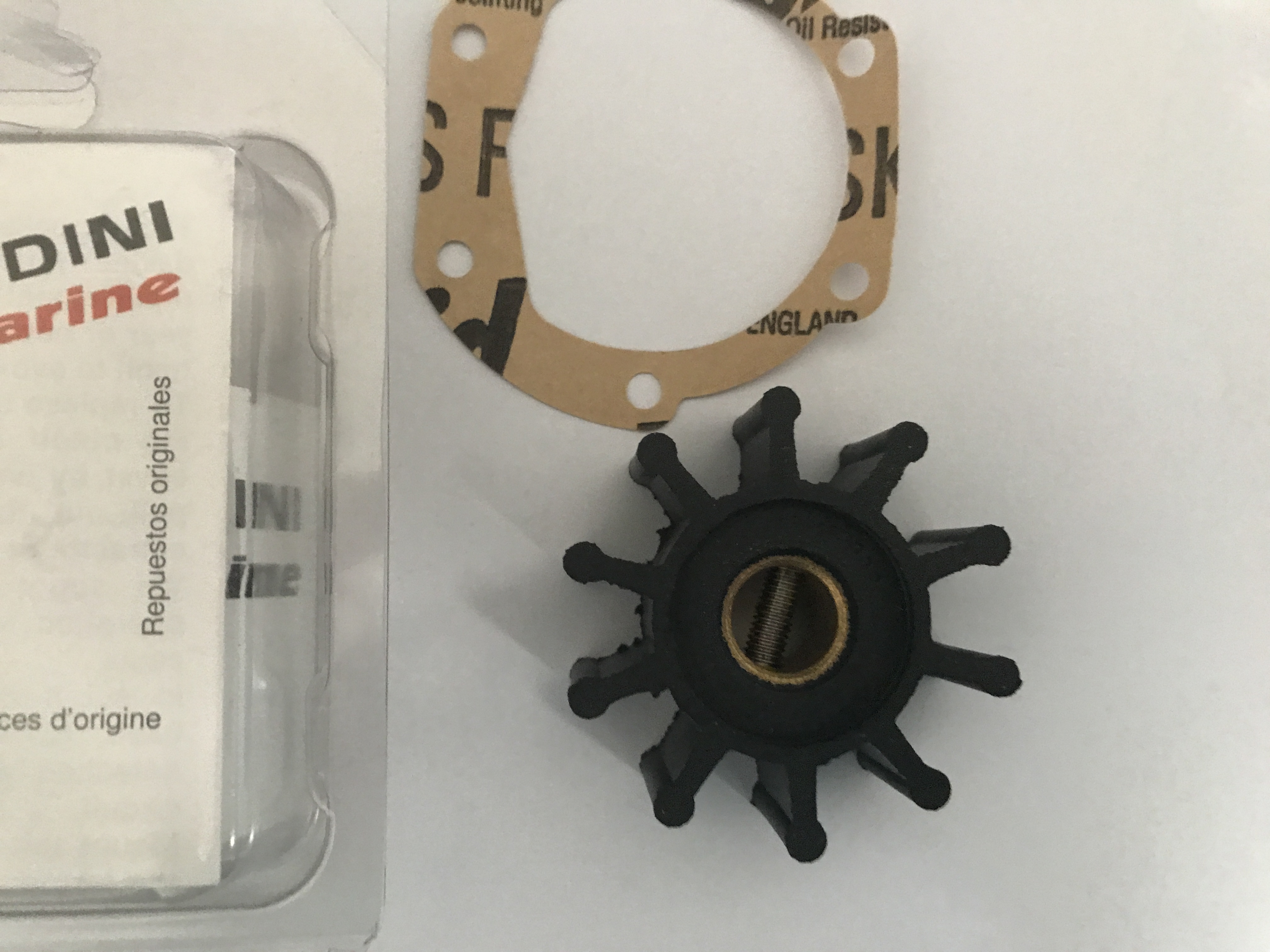 Impeller / girante 10 pales lombardini marine 4200204 jabsco 18653