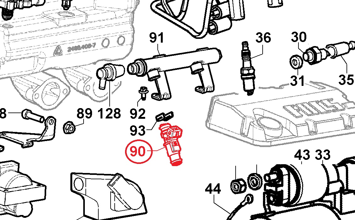 Injecteur LGW523MPI LOMBARDINI 5010052